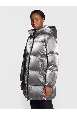 Tommy Hilfiger Kobieta Zimowe - Kurtka puchowa Metallic WW0WW35935 Loose Fit
