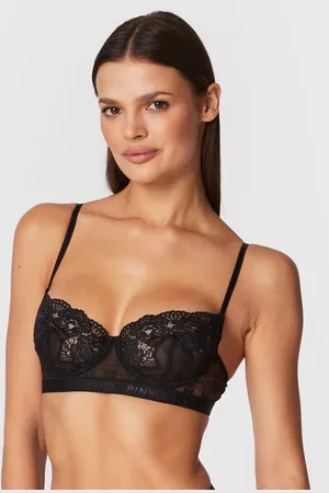 Pinko Biustonosz z fiszbiną Regan AI 22-23 BLK01 1G18DA Y7ES