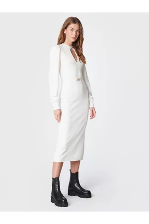 Twin-Set Kobieta Sukienki Dzianinowe - Sukienka dzianinowa 222TT3192 Slim Fit