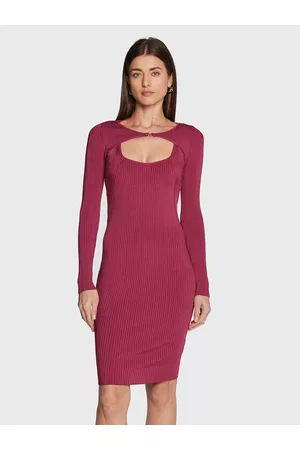 Guess Kobieta Sukienki Dzianinowe - Komplet sukienka dzianinowa i sweter 3RGK05 5662Z Slim Fit