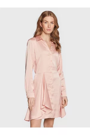 Guess Kobieta Sukienki Dzienne - Sukienka koszulowa Alya W2BK83 WF1T2 Regular Fit