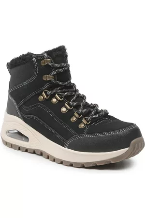 Skechers Kobieta Kozaki Zimowe - Botki Winter Feels 155224/BLK