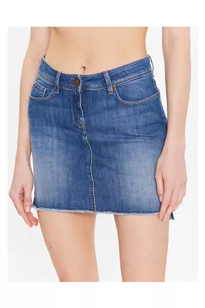 Salsa Kobieta Spódnice jeansowe - Spódnica jeansowa 125654 Regular Fit