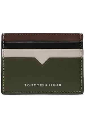 Tommy Hilfiger Mężczyzna Portmonetki i Portfele - Etui na karty kredytowe Th Modern Lather Cc Holder AM0AM10994