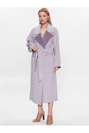 Calvin Klein Kobieta Płaszcze - Płaszcz wełniany K20K205855 Regular Fit