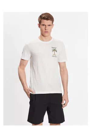 Benetton Mężczyzna T-shirty z Krótkimi Rękawami - T-Shirt 3P7XU105I Regular Fit
