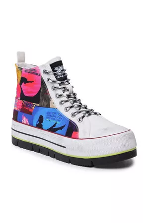 Desigual Kobieta Sneakersy Wysokie - Sneakersy 23SSKA44
