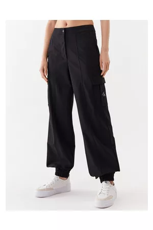 Calvin Klein Kobieta Szerokie Nogawki - Spodnie materiałowe J20J221636 Regular Fit