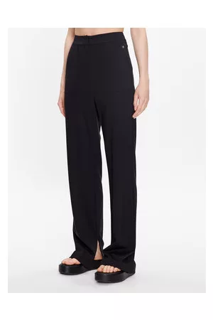 Calvin Klein Kobieta Szerokie Nogawki - Spodnie materiałowe J20J221300 Regular Fit