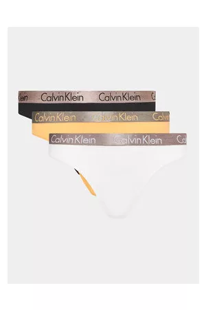 Calvin Klein Kobieta Tanga i Stringi - Komplet 3 par stringów 000QD3560E