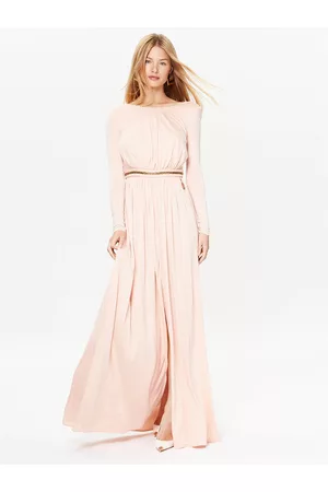 Elisabetta Franchi Kobieta Sukienki koktajlowe i wieczorowe - Sukienka wieczorowa AB-456-32E2-V780 Slim Fit