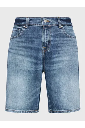 7 for all Mankind Szorty jeansowe Lagoon JSSRC100LO Regular Fit