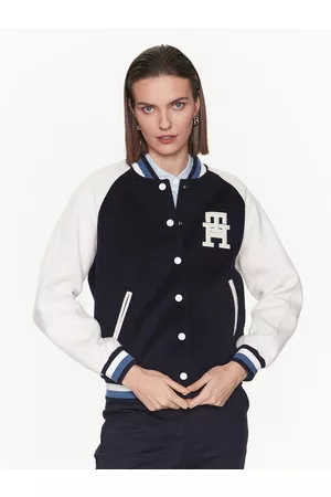 Tommy Hilfiger Kobieta Kurtki Bomberka - Kurtka bomber Varsity WW0WW38112 Regular Fit