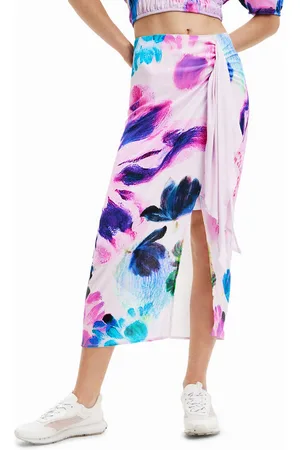 Desigual Spódnica midi June-Lacroix 23SWFW25 Regular Fit