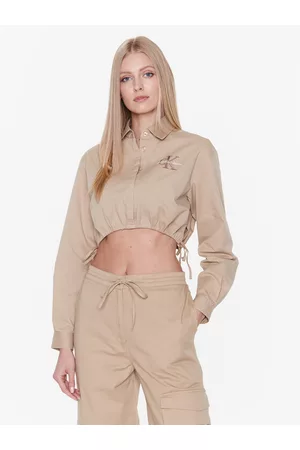 Calvin Klein Kobieta Jeansowe - Koszula J20J220330 Cropped Fit