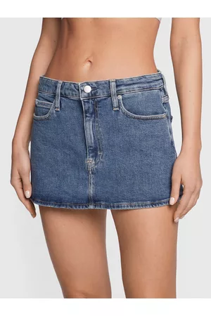 Calvin Klein Kobieta Spódnice mini - Spódnica jeansowa J20J220946 Regular Fit