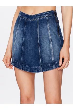 Guess Kobieta Spódnice ołówkowe - Spódnica jeansowa Jillian W3RD21 D4NHE Slim Fit