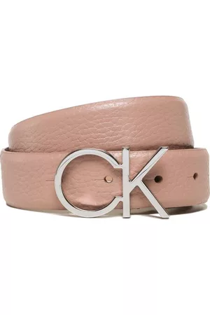 Calvin Klein Kobieta Paski - Pasek Damski Re-Lock Ck Logo Belt 30mm Pbl K60K610413