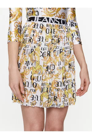 VERSACE Kobieta Spódnice mini - Spódnica plisowana 74HAE820 Regular Fit