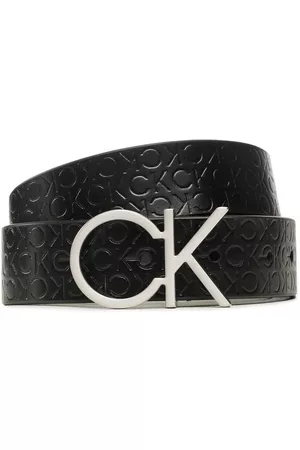 Calvin Klein Kobieta Paski - Pasek Damski Re-Lock Ck Logo Belt 30Mm Emb Mn K60K610981