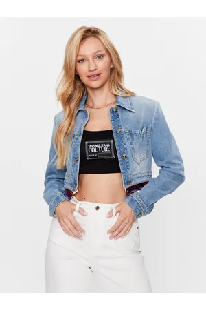 VERSACE Kurtka jeansowa 74HAS46B Regular Fit
