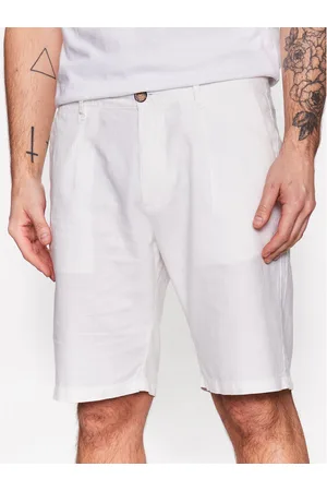 Pepe Jeans Szorty materiałowe Arkin Short Linen PM800913 Relaxed Fit