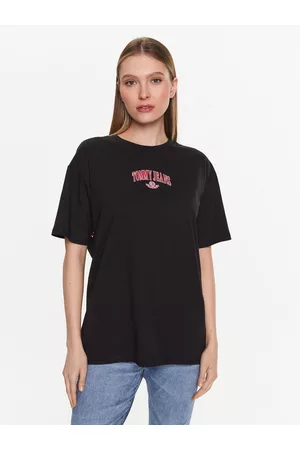 Tommy Hilfiger Kobieta T-shirty Oversize - T-Shirt Varsity Prep DW0DW15439 Oversize