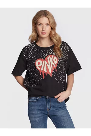 Pinko Kobieta T-shirty Oversize - T-Shirt Degno 101117 A0U4 Oversize