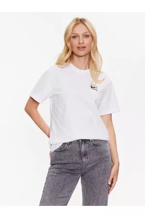 Karl Lagerfeld Kobieta T-shirty Oversize - T-Shirt Ikonik 230W1721 Oversize