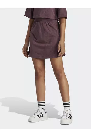 adidas Kobieta Spódnice skórzane - Spódnica Adicolor Classics Suede Skirt HM1687 Slim Fit