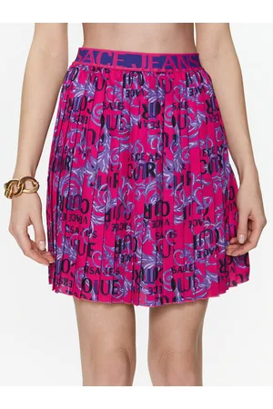 VERSACE Spódnica plisowana 74HAE820 Regular Fit