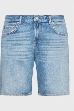 7 for all Mankind Szorty jeansowe Waterfall JSSRC100WA Regular Fit