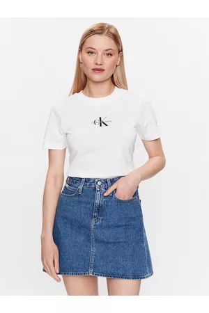 Calvin Klein Kobieta T-shirty z Krótkimi Rękawami - T-Shirt J20J221426 Regular Fit