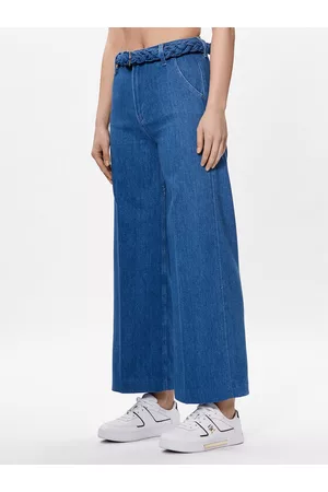Tommy Hilfiger Kobieta Szerokie Nogawki - Jeansy WW0WW38134 Wide Leg