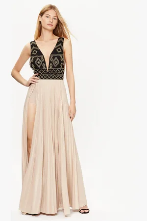 Elisabetta Franchi Sukienka wieczorowa AB-413-32E2-V700 Regular Fit