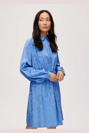 SELECTED Sukienka koszulowa Blue 16088066 Regular Fit