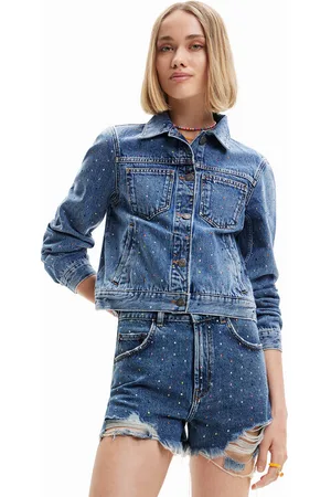 Desigual Kurtka jeansowa Benita 23SWED37 Regular Fit