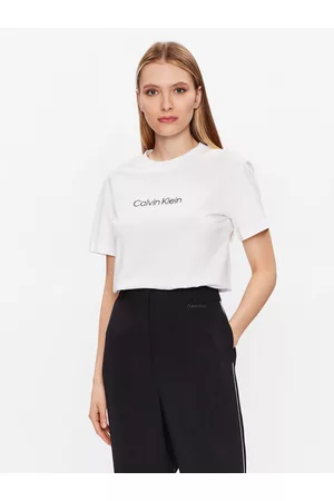 Calvin Klein Kobieta T-shirty z Krótkimi Rękawami - T-Shirt Hero Logo K20K205448 Regular Fit