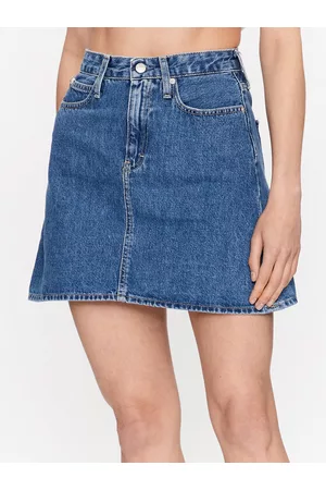Calvin Klein Kobieta Spódnice ołówkowe - Spódnica jeansowa J20J221271 Regular Fit