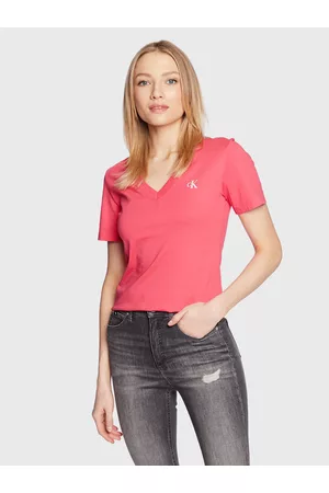Calvin Klein Kobieta T-shirty z Krótkimi Rękawami - T-Shirt J20J220303 Slim Fit