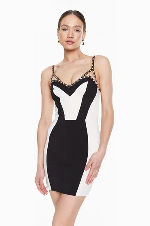 Elisabetta Franchi Sukienka koktajlowa AB-415-32E2-V490 Slim Fit