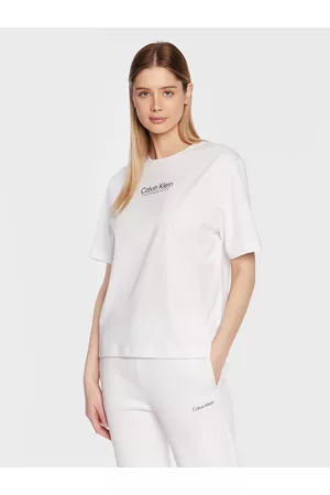 Calvin Klein Kobieta T-shirty z Krótkimi Rękawami - T-Shirt Coordinates Logo Graphic K20K204996 Regular Fit
