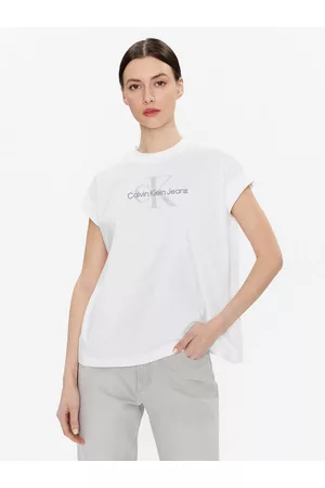 Calvin Klein Kobieta T-shirty z Krótkimi Rękawami - T-Shirt J20J220717 Relaxed Fit
