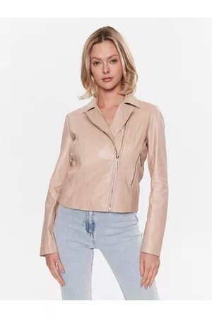 Liu Jo Kobieta Kurtki skórzane - Kurtka skórzana CA3246 P0336 Regular Fit
