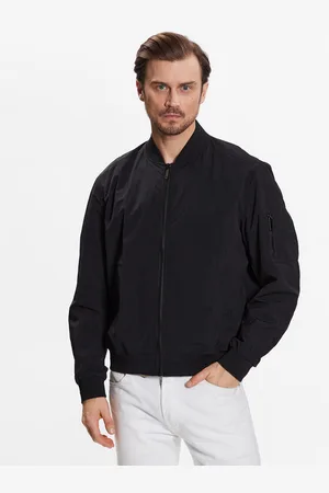 Calvin Klein Kurtka bomber Matt Crinkle Hero Bomber K10K111021 Regular Fit