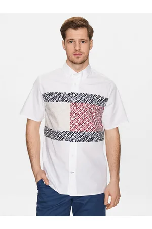 Tommy Hilfiger Koszula Monogram Blocking MW0MW30628 Regular Fit