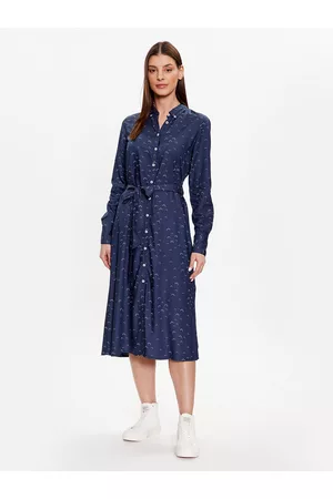 Mustang Kobieta Sukienki Dzienne - Sukienka koszulowa Style Faany 1013561 Regular Fit