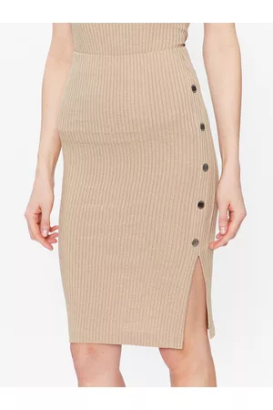Guess Kobieta Spódnice ołówkowe - Spódnica ołówkowa Edna W3GD99 KBPF0 Slim Fit