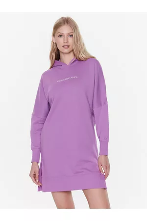 Calvin Klein Kobieta Sukienki Dzianinowe - Sukienka dzianinowa J20J220360 Regular Fit