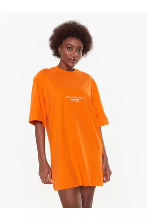 Calvin Klein Kobieta Sukienki Dzienne - Sukienka codzienna J20J220755 Relaxed Fit